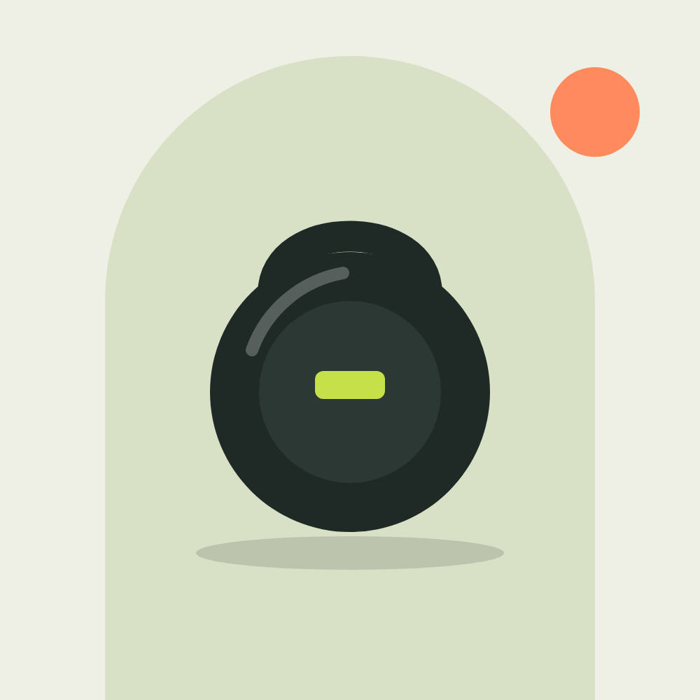 Illustration of a kettlebell